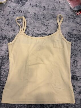 Edikted light yellow Strap Camisole Tank Top